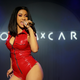Cardi B performs onstage during the Fashion Nova x Cardi B Collaboration Launch Event at Boulevard3 on November 14, 2018 in Hollywood, California.